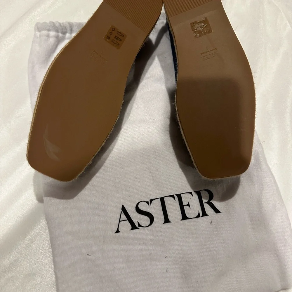 Aster Blue Denim Mary Jane Shoes